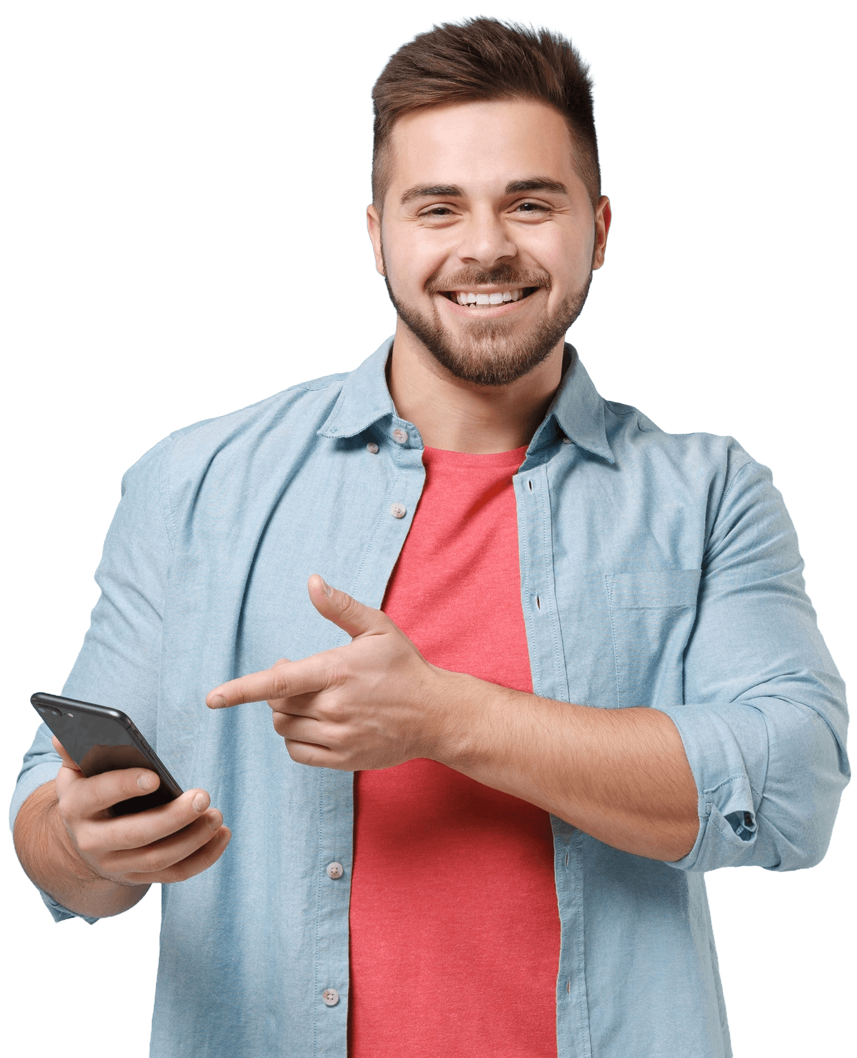 Professional man holding a digital tablet